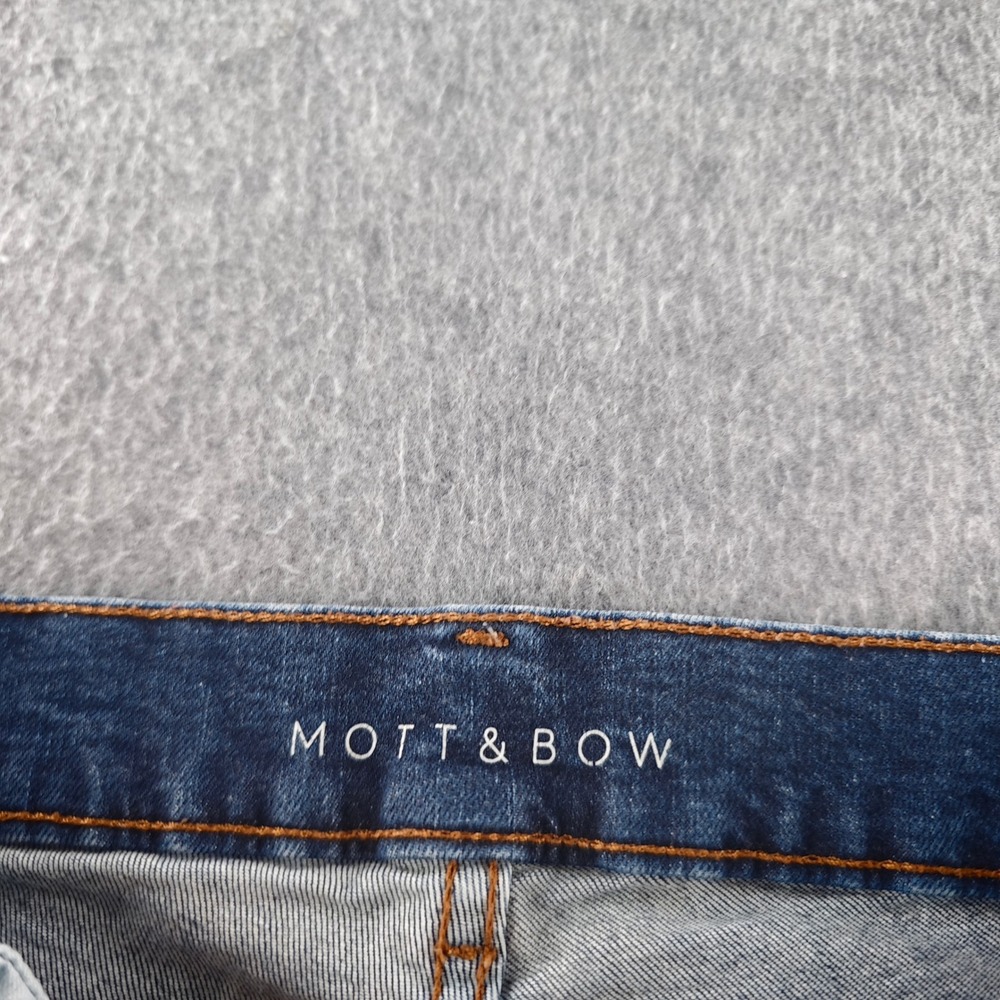Mott & Bow Boyfriend Jeans Womens 27x30 Blue Denim Slim Straight Leg Pants - Picture 6 of 9